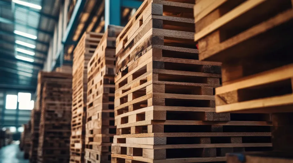 embalaje de madera pallets de madera es unno bodega