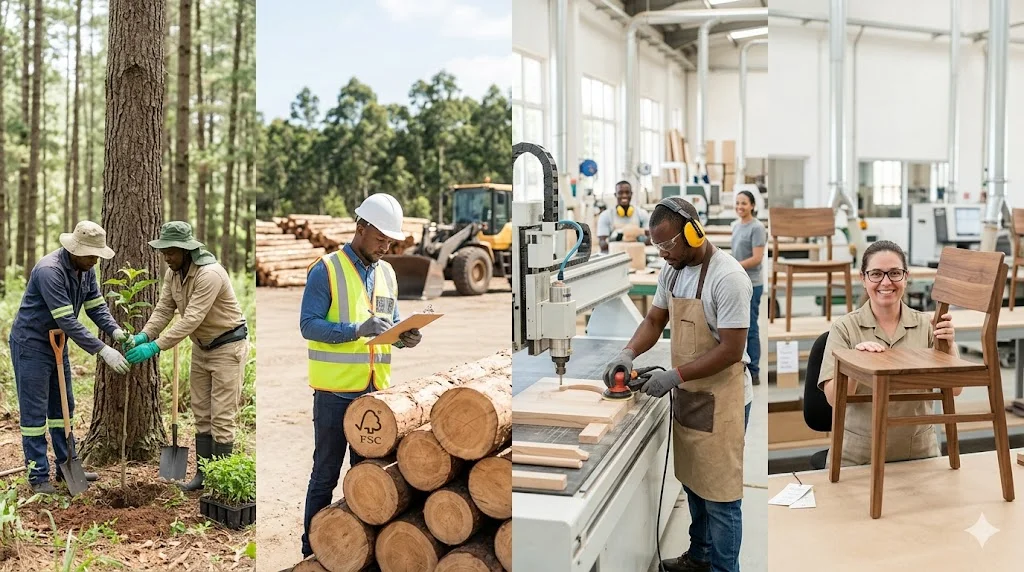 Consideraciones éticas y sociales en la cadena de valor de pallets de madera