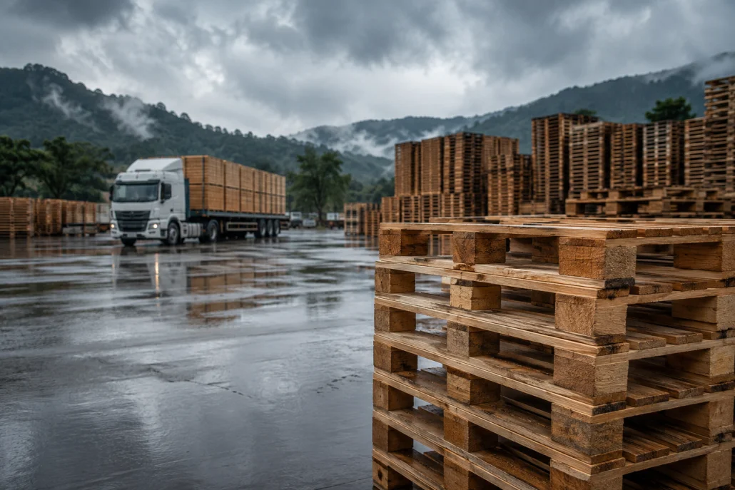 Resiliencia de tarimas de madera ante las lluvias en México